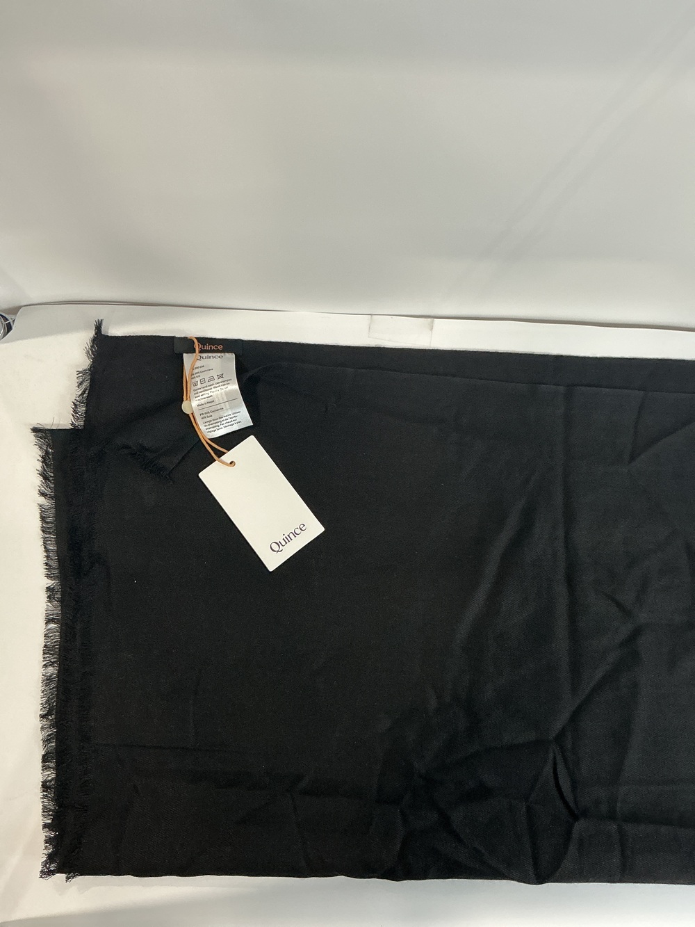 Featherweight Cashmere Silk Frayed Edge Scarf
